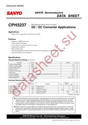 CPH3237-TL-E datasheet  